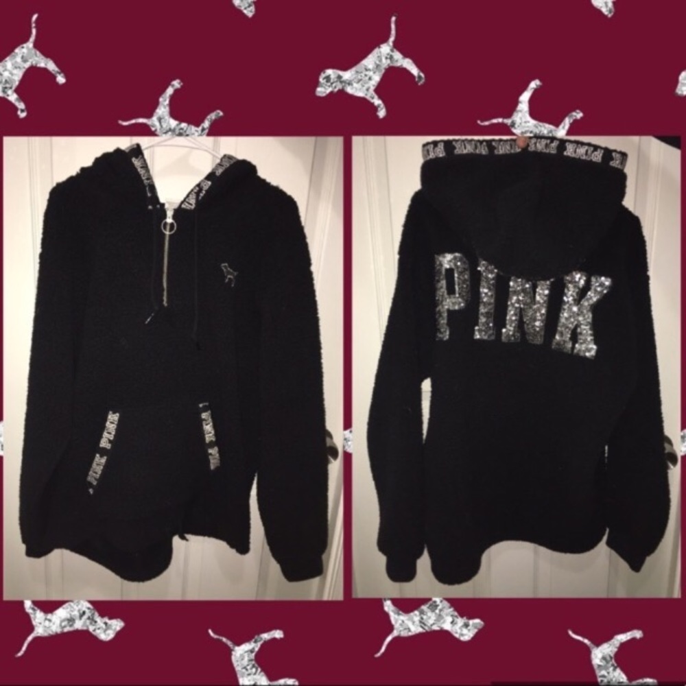 BIG SALE! Bling Sherpa Quarterzip Pullover
